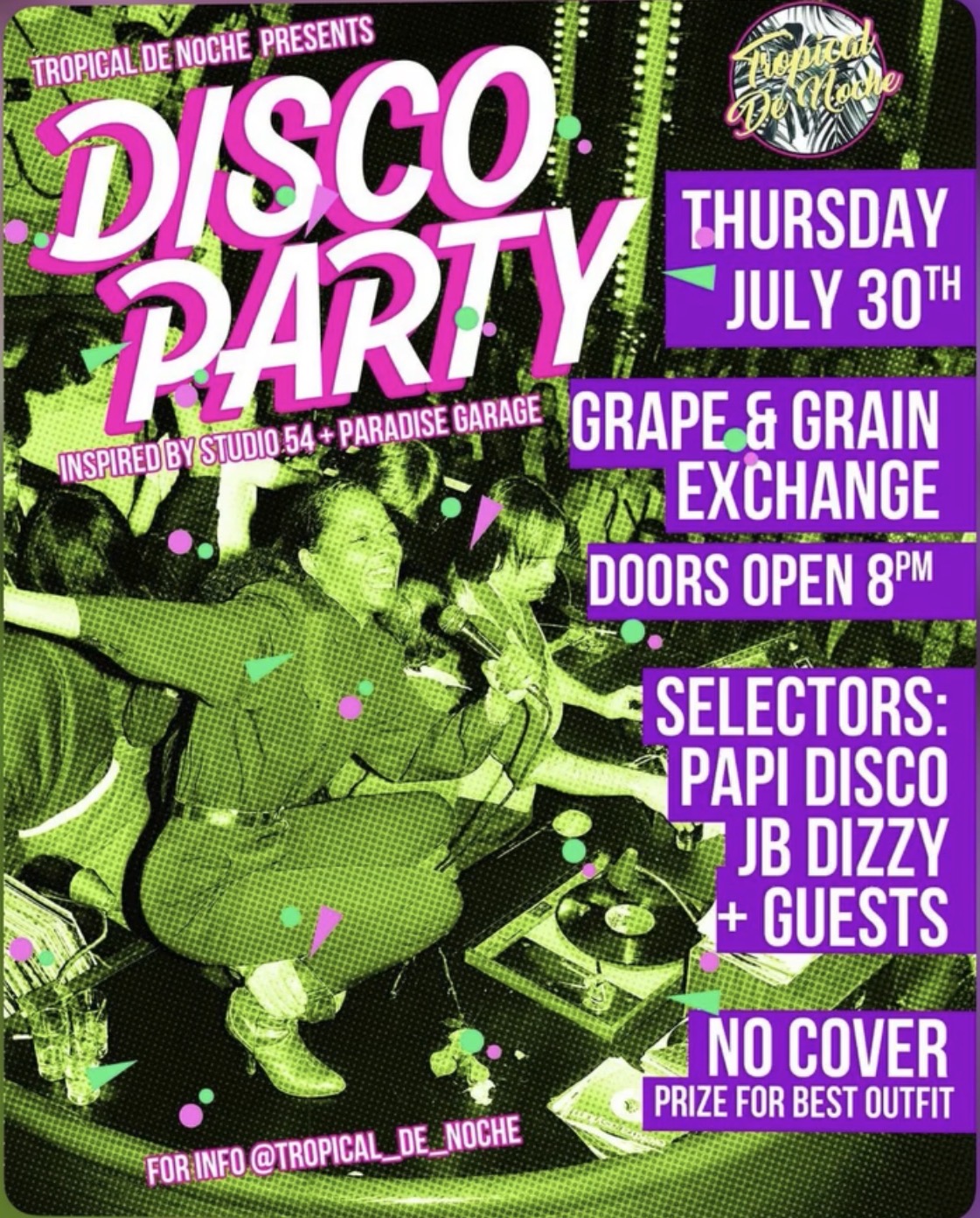 Disco Party flyer